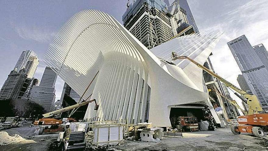 La estación de metro de Calatrava en el World Trade Center. // Efe