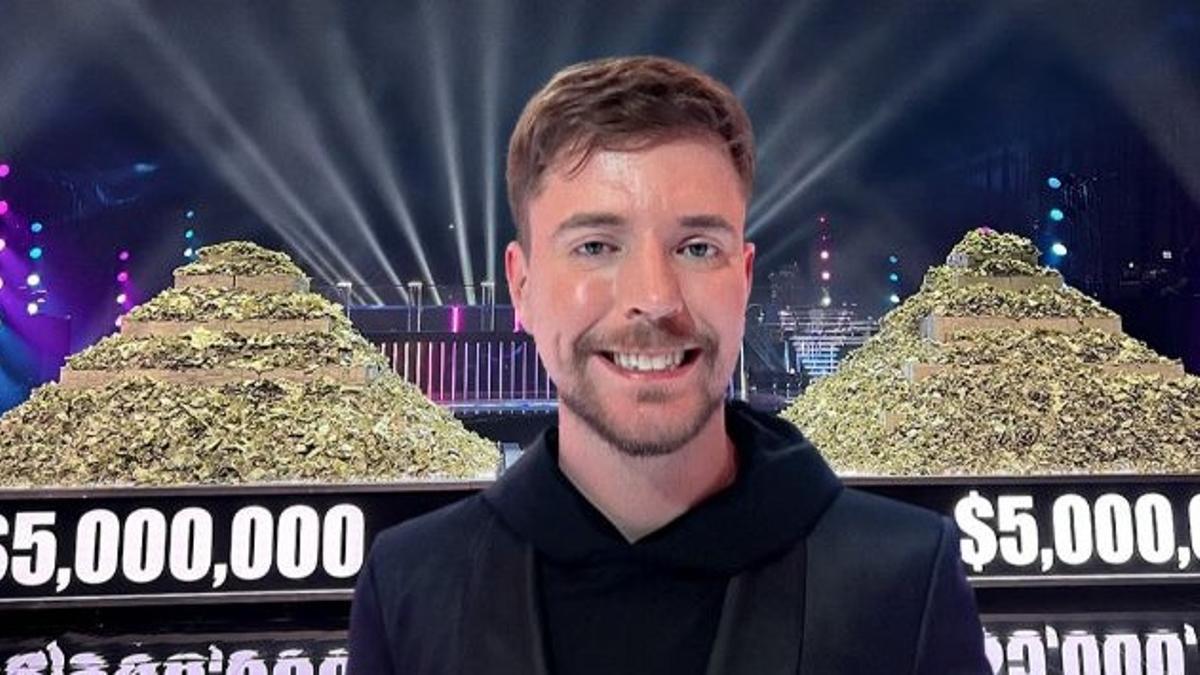 Captura de pantalla de una publicación del 'youtuber' MrBeast en su Instagram