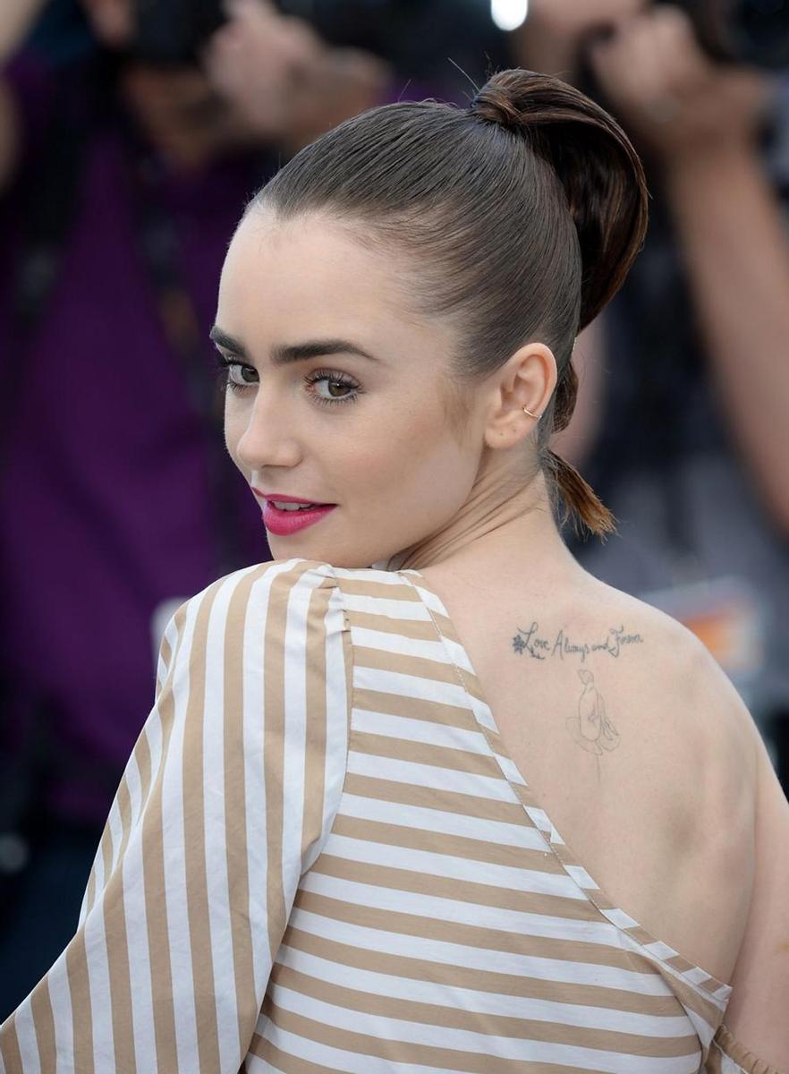 Lily Collins en el tercer día del Festival de Cannes