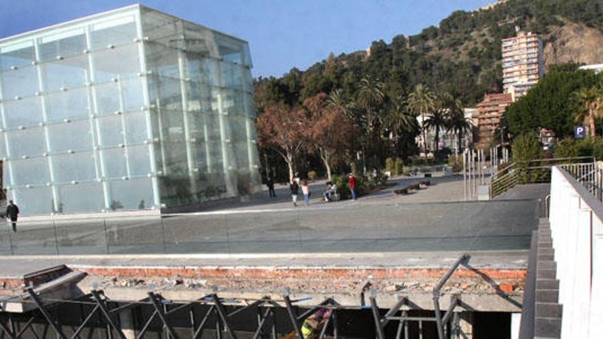 Las obras del Cubo para transformarlo en el Centro Pompidou están muy avanzadas.