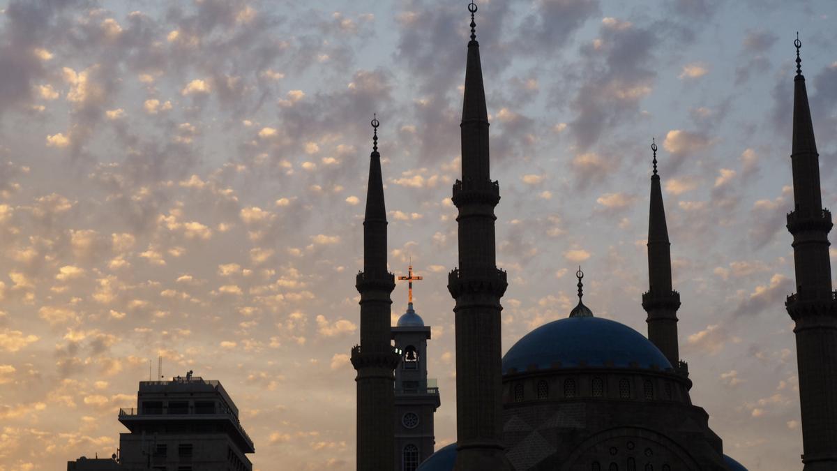 Iglesias y mezquitas en Beirut.