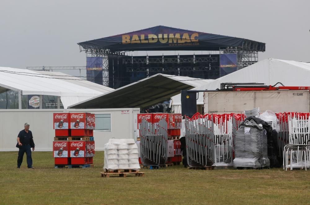 Todo preparado para el Festival Baldumac en La Morgal