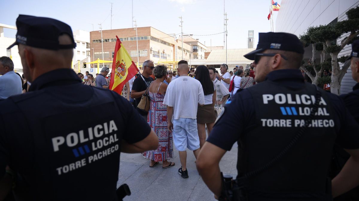 Concentración en Torre Pacheco esta semana.