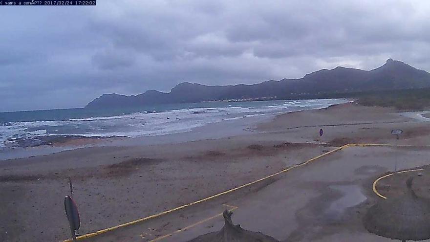 Nicht allzu ungemütlich: Der Strand von Son Serra Marina am Freitagnachmittag (24.2.).