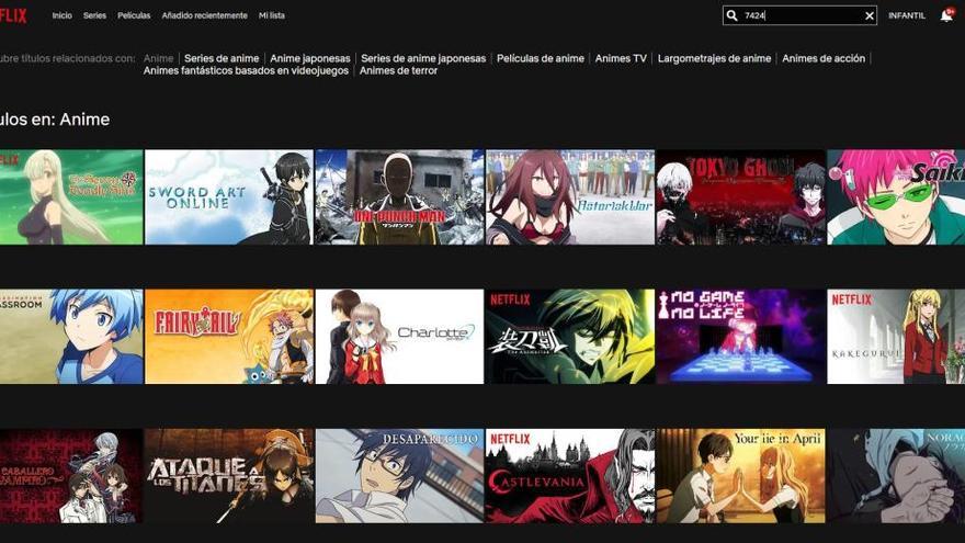 Códigos secretos de Netflix para conocer todo el catálogo de anime