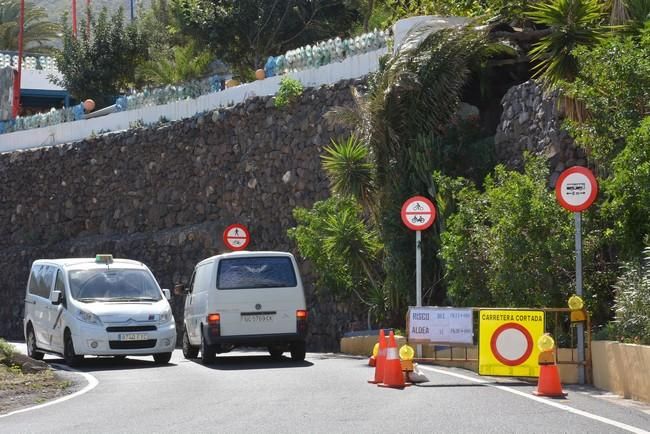 El Cabildo vuelve a cerrar la carretera entre La Aldea y El Risco