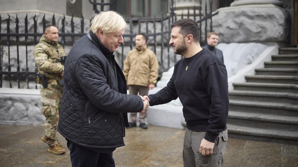 Boris Johnson se reúne con Zelensky en Kiev