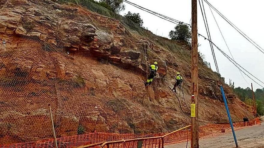 Castellbell avança en les obres d&#039;estabilització d&#039;un talús de la Bauma