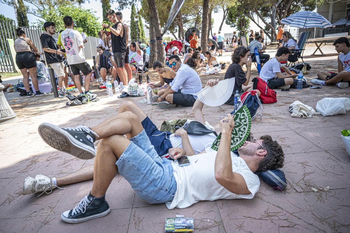 Ambiente antes del concierto de Rosalía