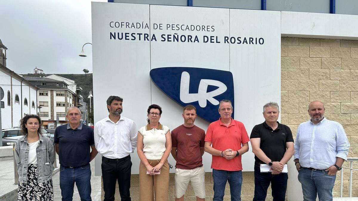 Por la izquierda, Andrea Magdaleno, Carlos García, Óscar Pérez, Elvira García, Manuel Jesús Iglesias, Marcelino Marcos Líndez, Enrique Plaza y Marcos da Rocha