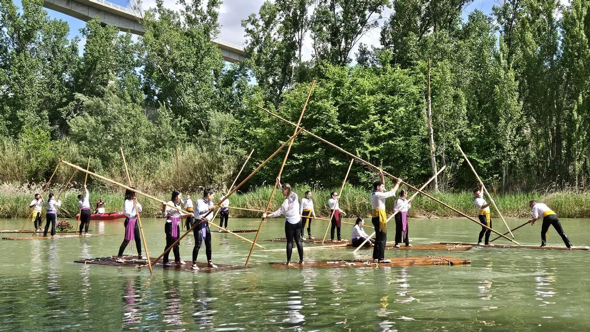Recreación de Maderada de Cofrentes.