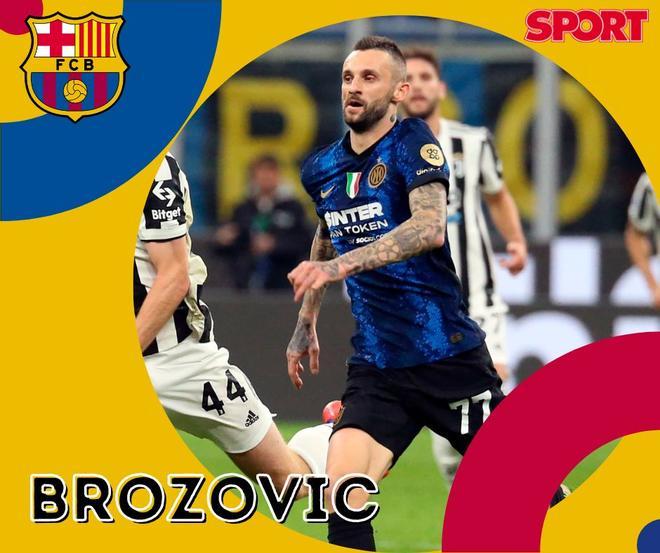 Brozovic es otra opción en cartera si el Barça cierra un intercambio con el Inter por Kessié