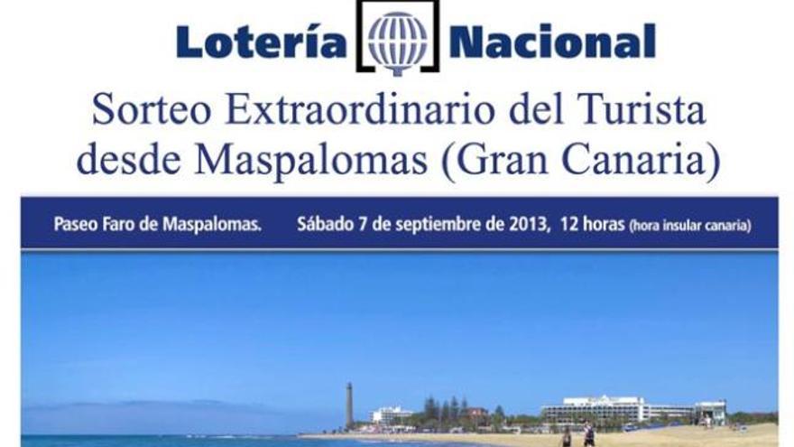 Maspalomas acoge el sorteo del turista de la Lotería Nacional