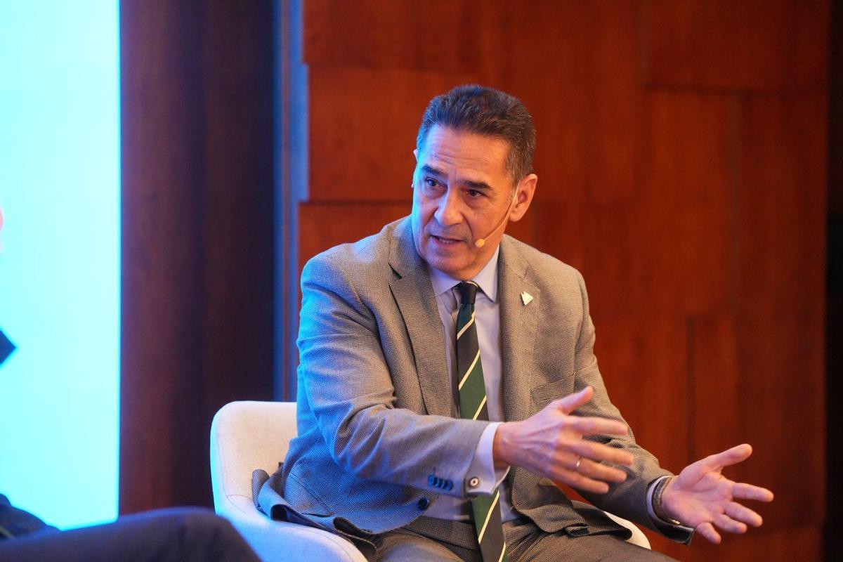 Juan Antonio Gómez-Pintado, presidente de Corporación Vía Ágora, durante una de sus intervenciones