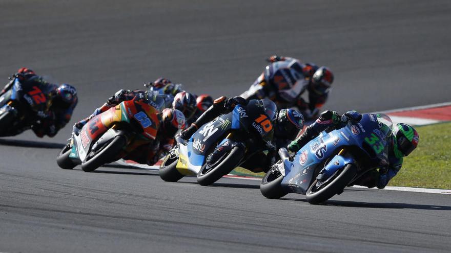 Una imagen de la carrera de Moto 2.