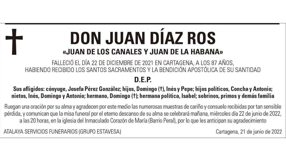 D. Juan Díaz Ros