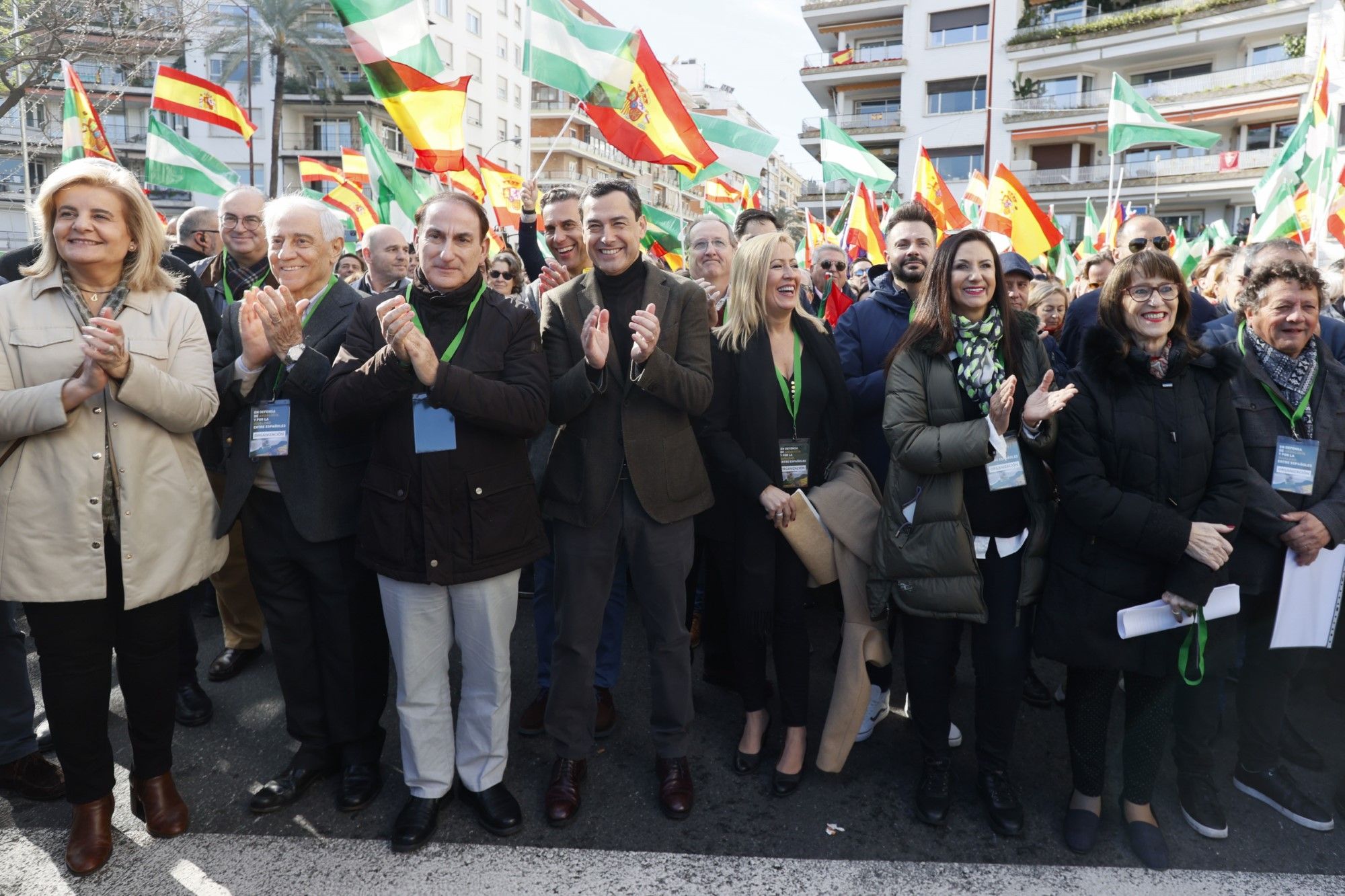 La concentración en Sevilla bajo el lema 'Yo defiendo Andalucía', en imágenes
