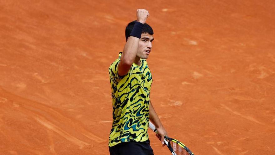 Carlos Alcaraz, en la edición del 2023 del Mutua Madrid Open