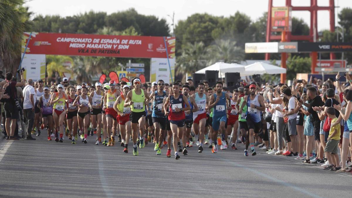 Valencia. Medio Maraton de Paterna . Campeonato de España .