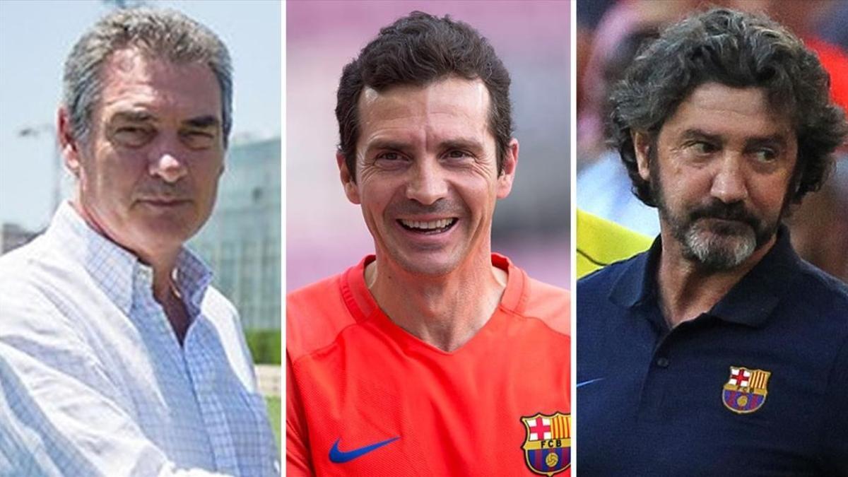 Pep Segura, Guillermo Amor y José Mari Bakero.