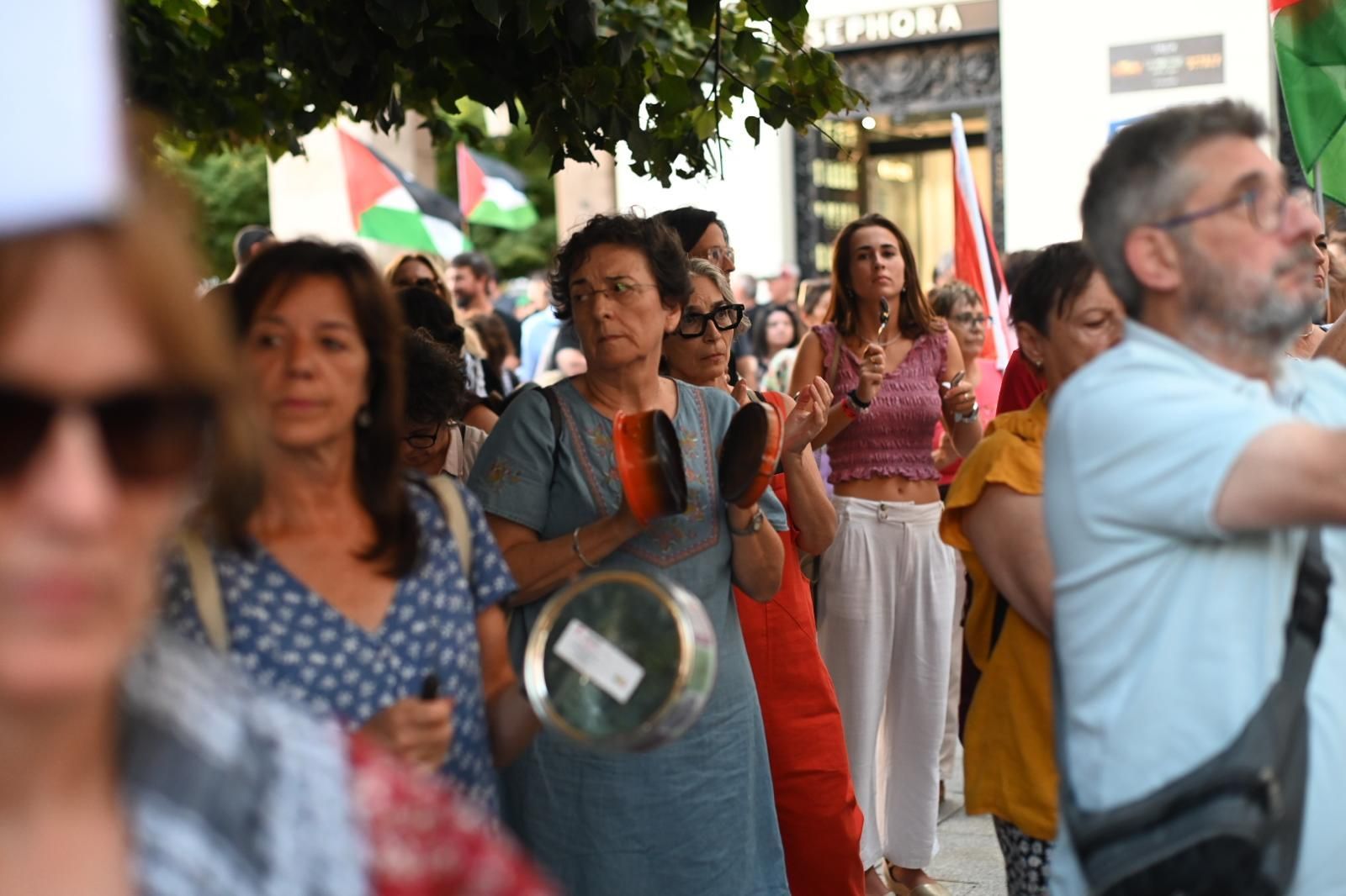 En imágenes | Zaragoza alza la voz de nuevo contra el genocidio en Gaza