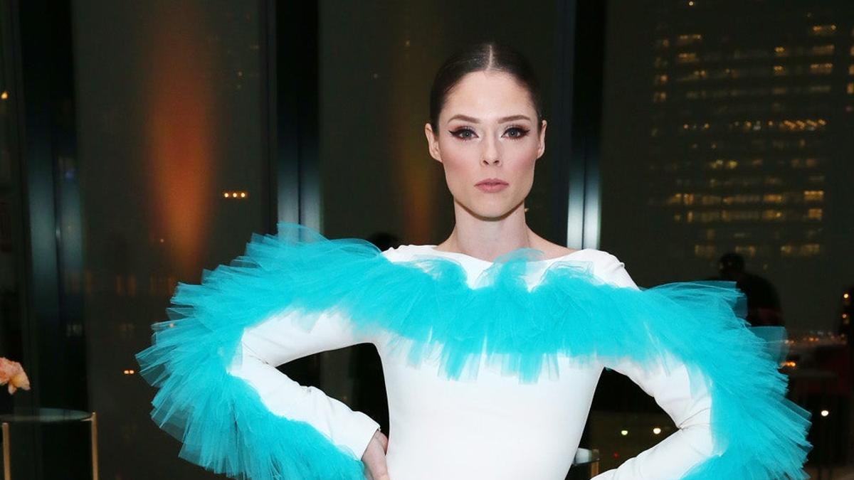 Coco Rocha puso la nota de color