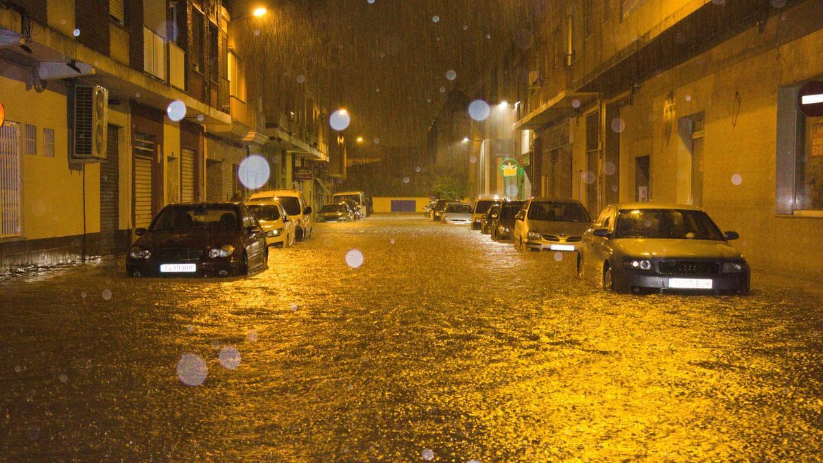 El barrio de Venecia, inundado durante un episodio de lluvias.
