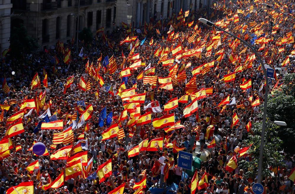 Manifestación en Barcelona por la unidad de España