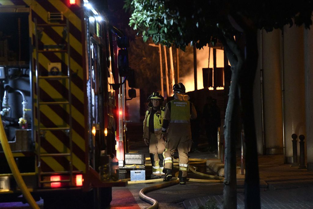 Estas son las imágenes que el aparatoso incendio de Puente Tocinos ha dejado este sábado