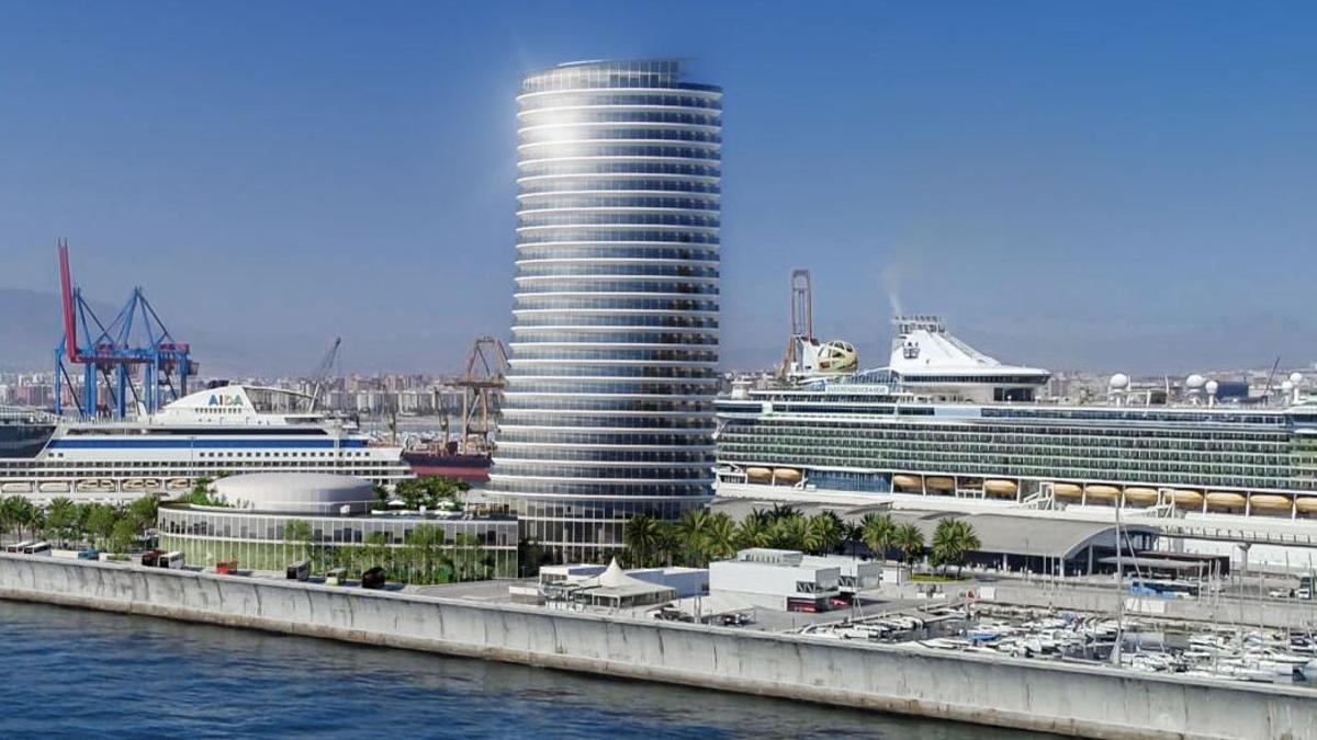 Diseño de la Torre del Puerto efectuado por el despacho de José Seguí.