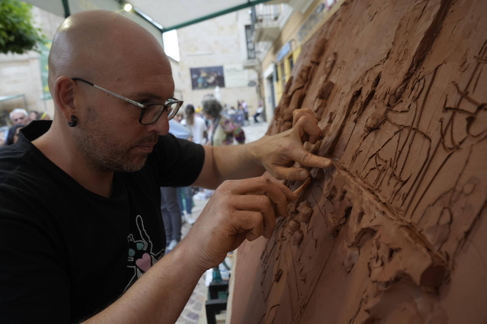 Zamora. Plaza Viriato. Feria del barro y la cerámica