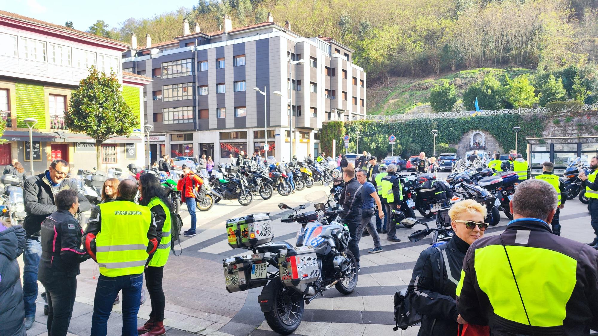 La ruta motera contra la violencia de género, en imágenes.