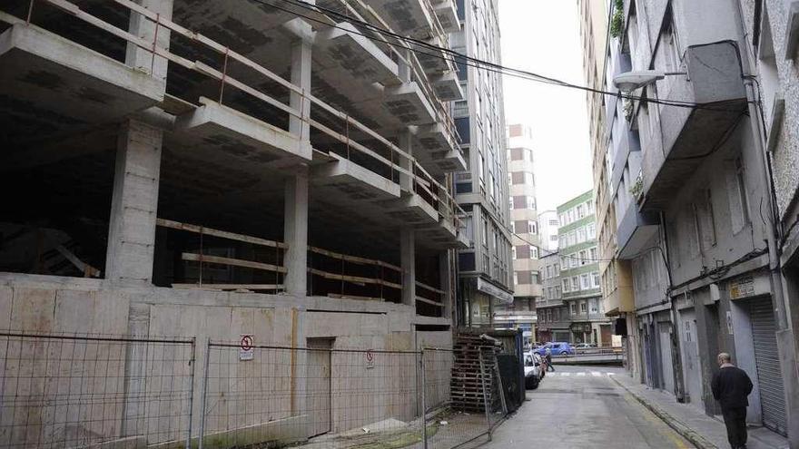 Edificio abandonado situado en la calle Vista Alegre.