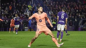 Andreas Christensen celebra su gol ante el Guadalajara en la Copa del Rey