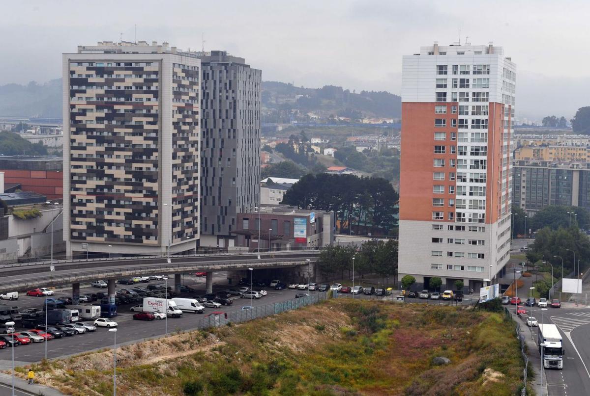 Edificios del polígono residencial de Someso.