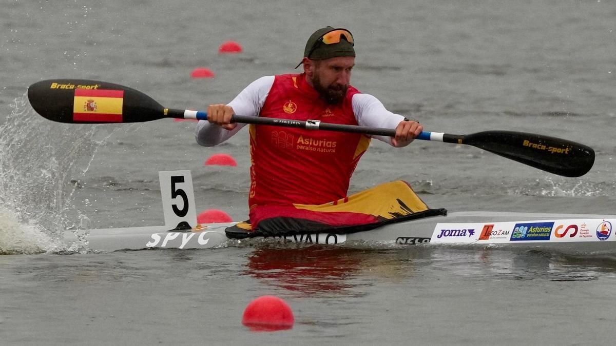 Carlos Arévalo, en la Copa del Mundo en Bradeburgo.