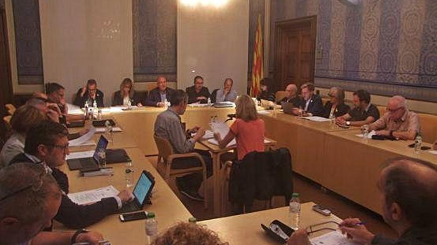 Una imatge del ple del Consell comarcal celebrat el dijous 17 d&#039;octubre a la nit.