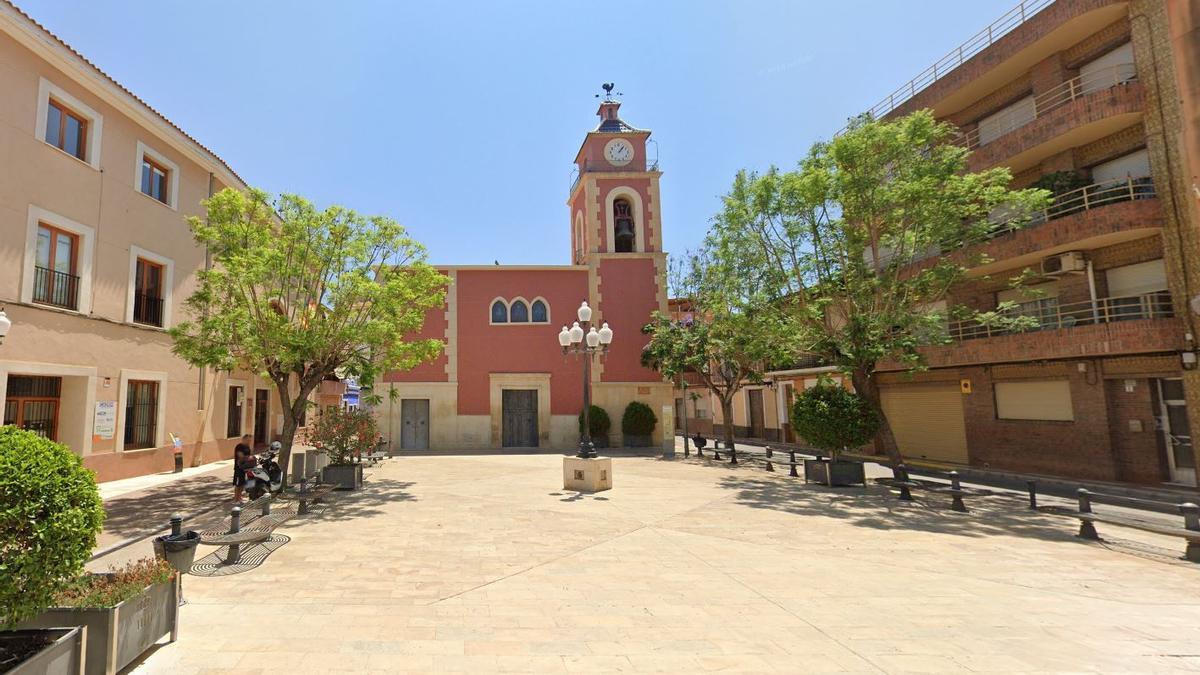 Plaza Canalejas de el Campello, donde se concentrarán los actos de la fiesta de Sant Josep.