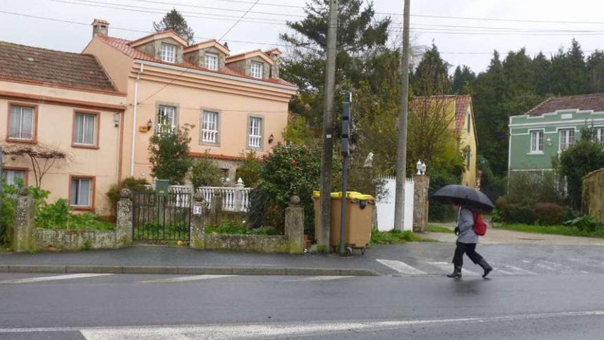 Conjunto de casas en Coruxo, uno de los tres que el Concello quiere descatalogar.