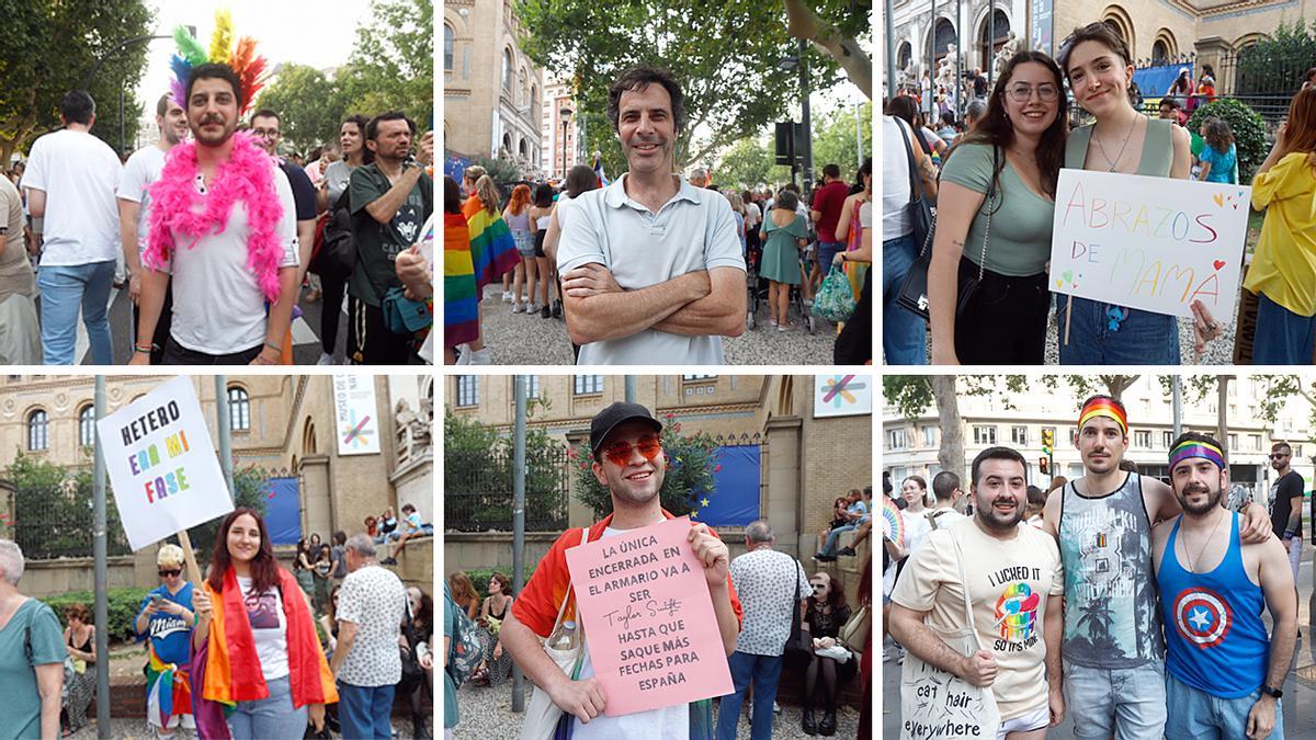 Cientos de zaragozanos han salido a la calle para celebrar el Orgullo..