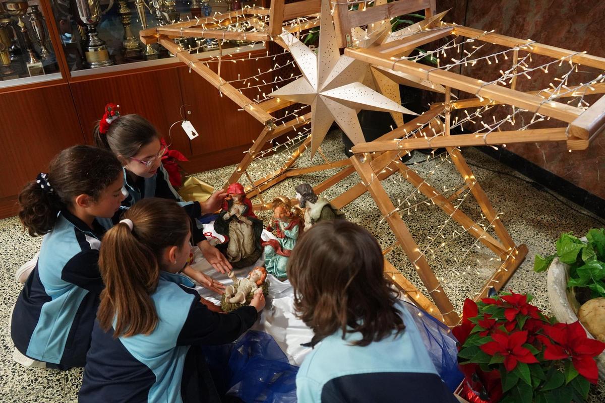 El belén del colegio Sagrado Corazón de Jesús.