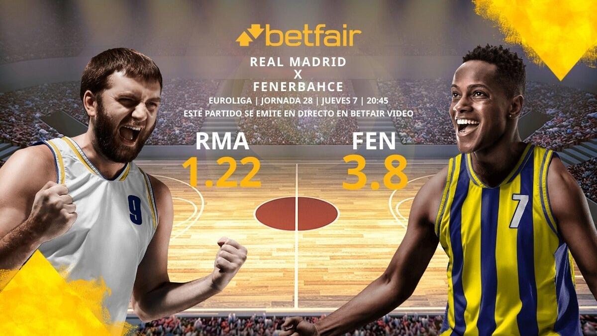 Real Madrid Baloncesto vs. Fenerbahce Beko: horario, TV, estadísticas, clasificación y pronósticos