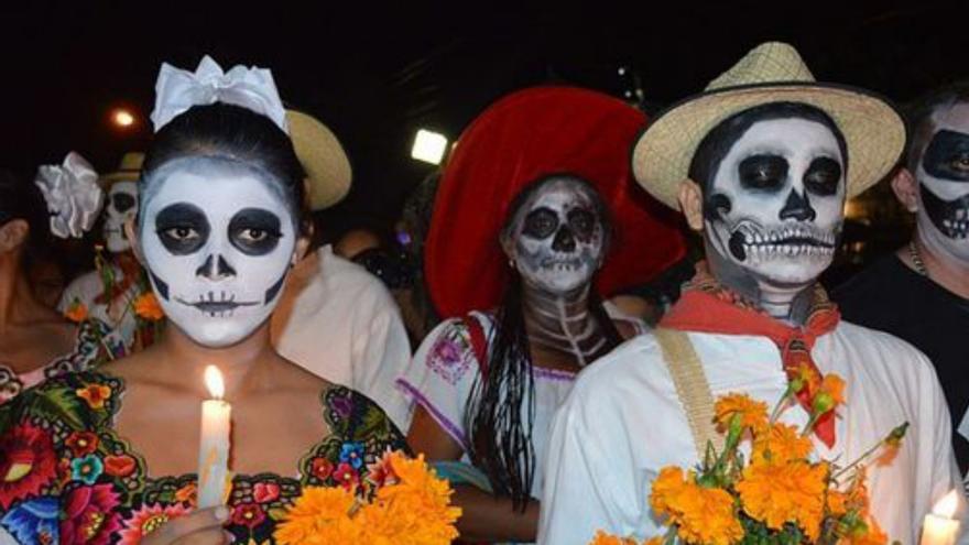 Celebración del Día de Muertos, en México