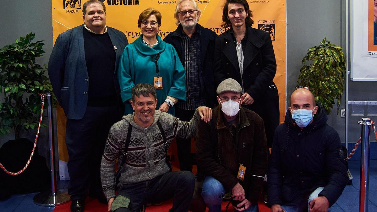 Directores y jurado joven del Festival de Cine Inédito de Mérida.