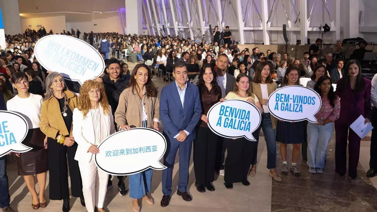 Acto de bienvenida de los auxiliares de conversación en octubre en la Cidade da Cultura.