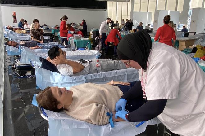 Así va la maratón de donación de sangre en Elche