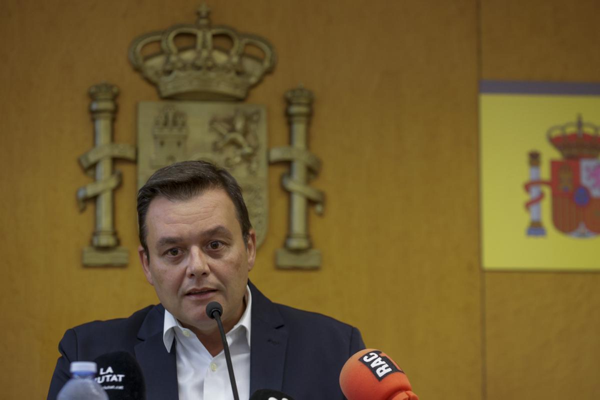 El presidente del Consejo Superior de Deportes (CSD), Víctor Francos, durante la rueda de prensa.