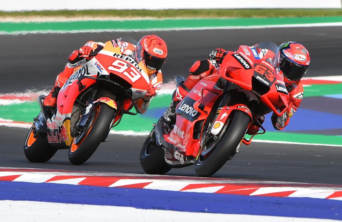 Márquez gana el GP de Emilia Romaña y Quartararo conquista el título.