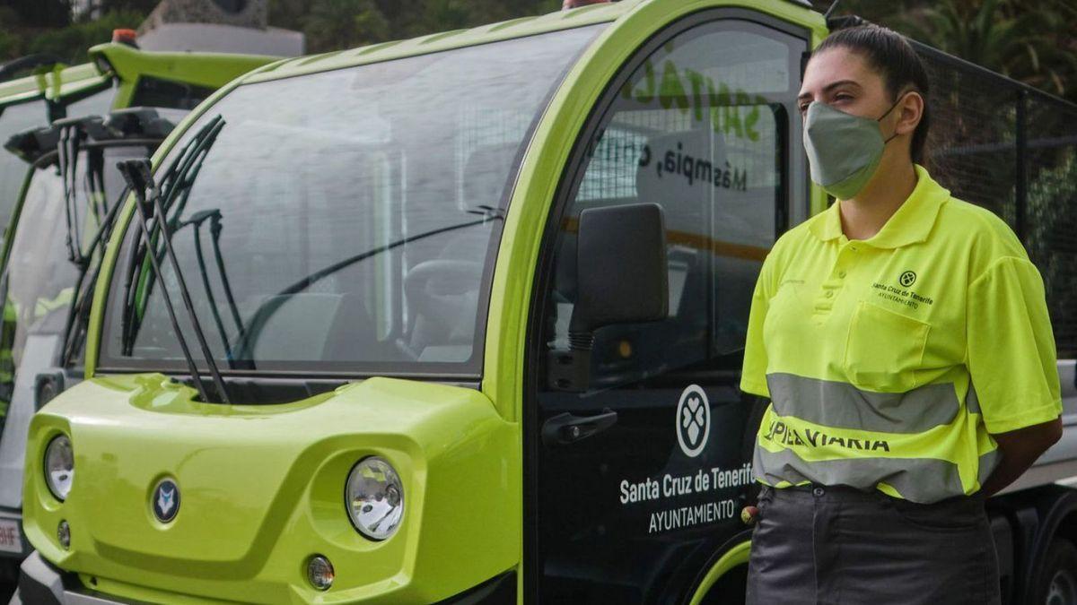 Vehículos eléctricos incorporados este mandato por el Ayuntamiento para la limpieza del municipio.