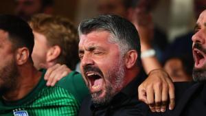 BERGAMO (Italy), 05/09/2025.- Italys head coach Gennaro Gattuso during the FIFA World Cup qualifiers soccer match between Italy and Estonia at Bergamo Stadium in Bergamo, Italy, 05 September 2025. (Mundial de Fútbol, Italia) EFE/EPA/MICHELE MARAVIGLIA